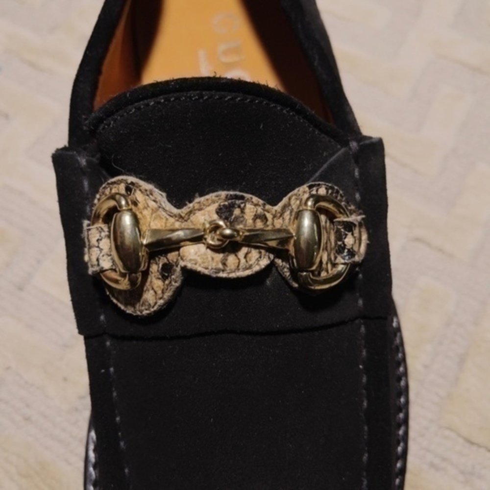 Gucci Mens Suede Horsebit Loafers - Picture 8 of 13